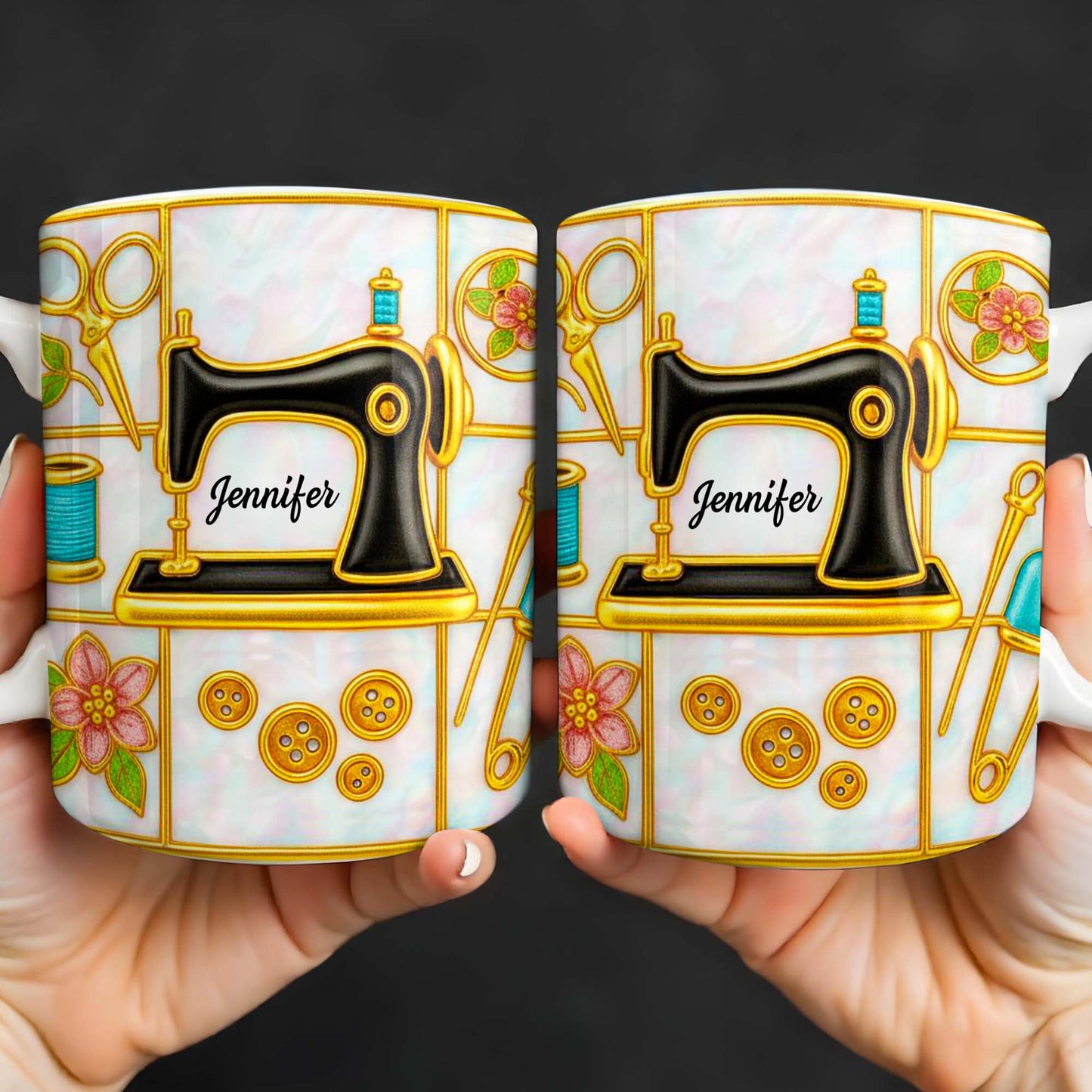 Customizable Name and Design Sewing Enthusiast Mug