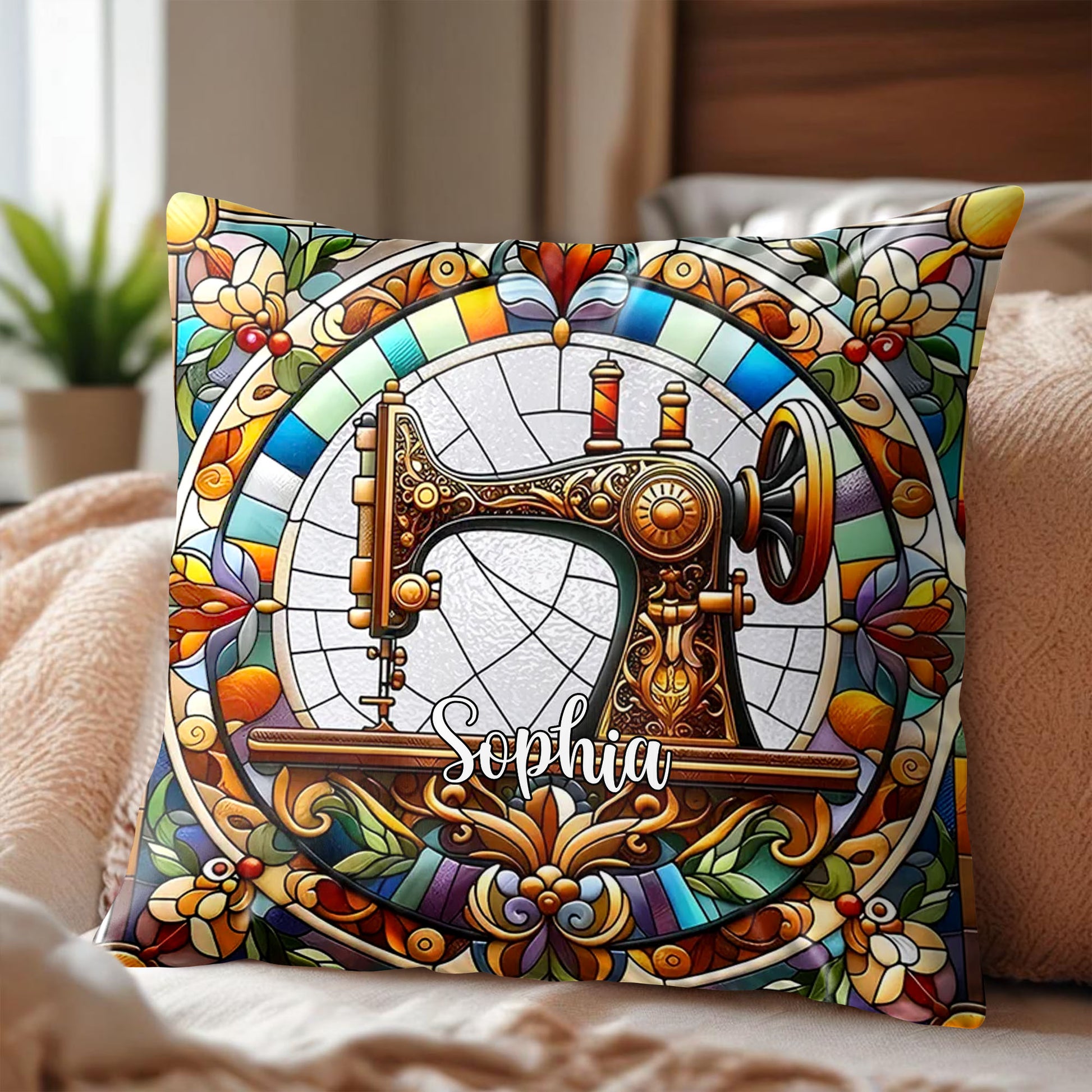 Celebrate Your Creativity With Vibrant Sewing Machine Design