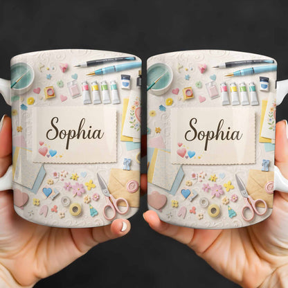 Bring Creativity Into Every Sip With Paint Tubes And Scissors Design