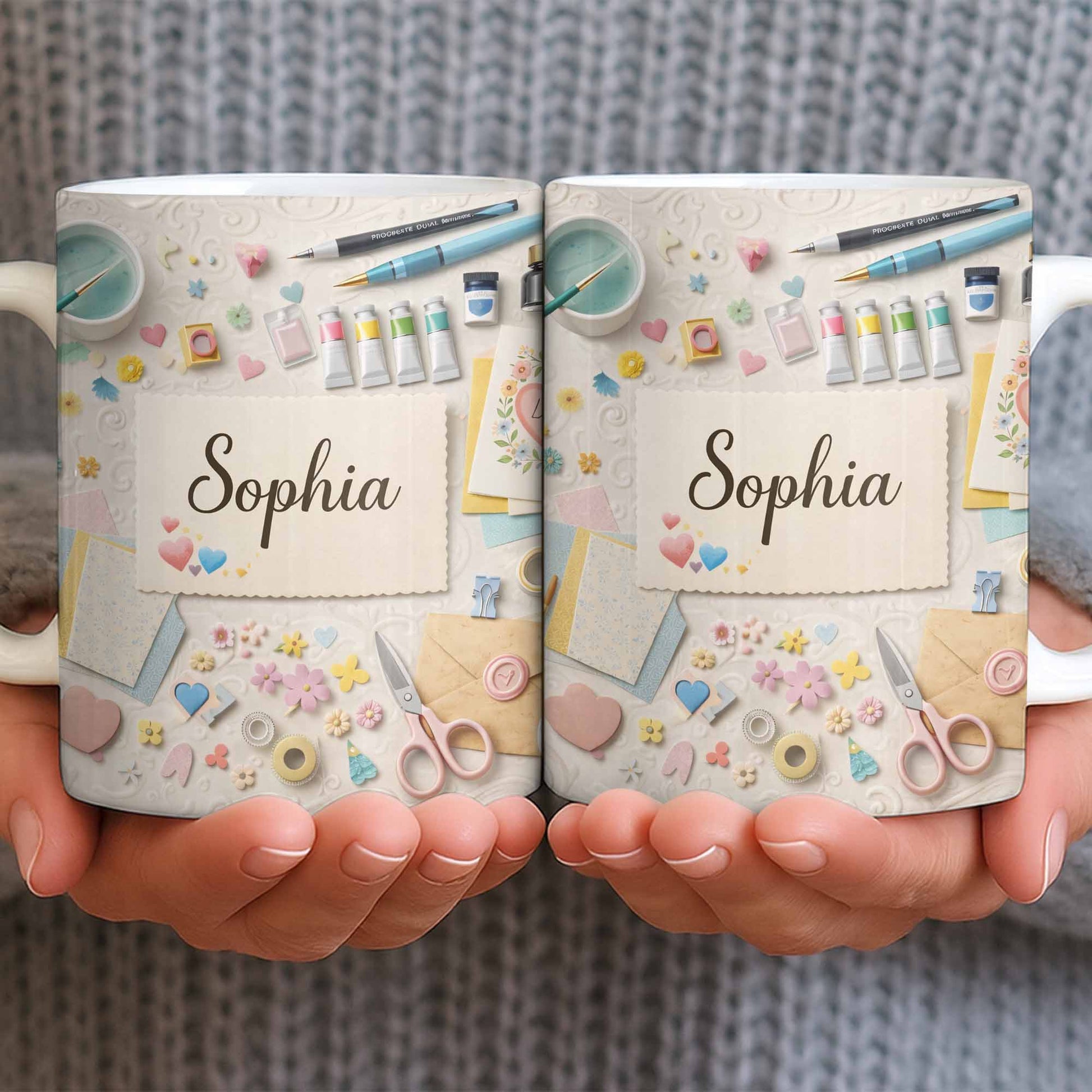 Bring Creativity Into Every Sip With Paint Tubes And Scissors Design