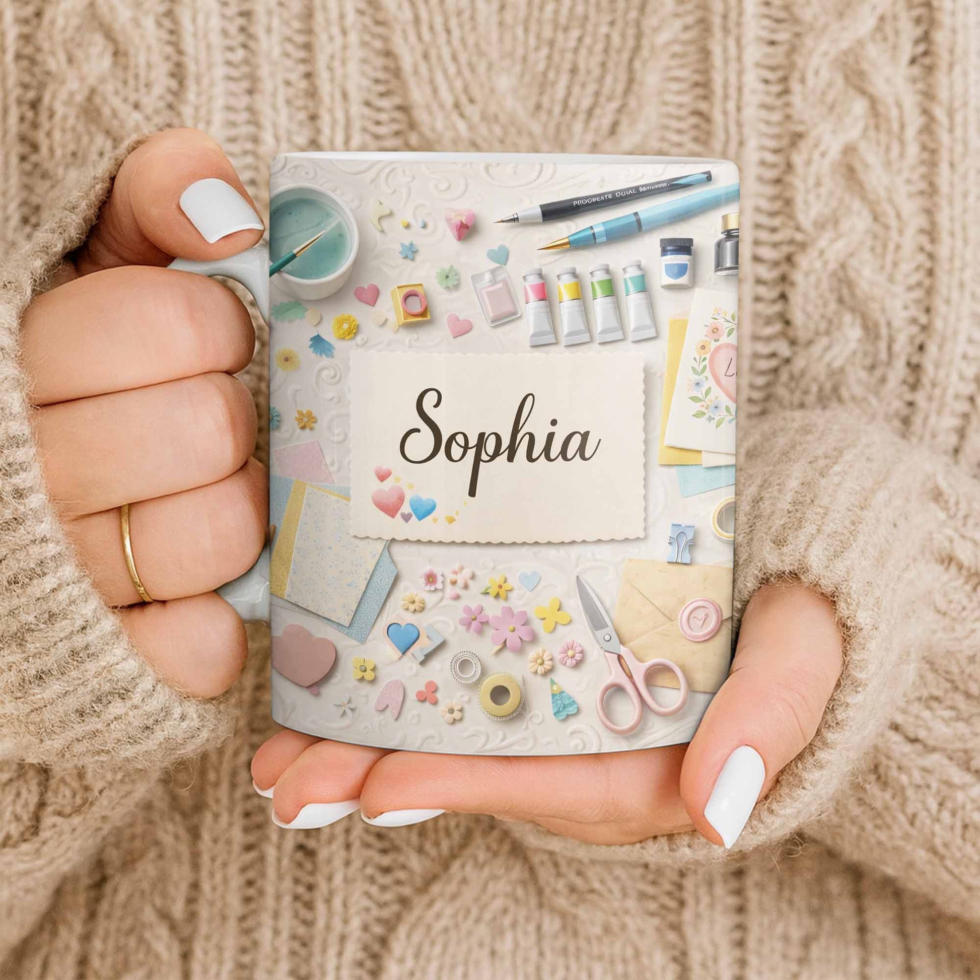 Bring Creativity Into Every Sip With Paint Tubes And Scissors Design