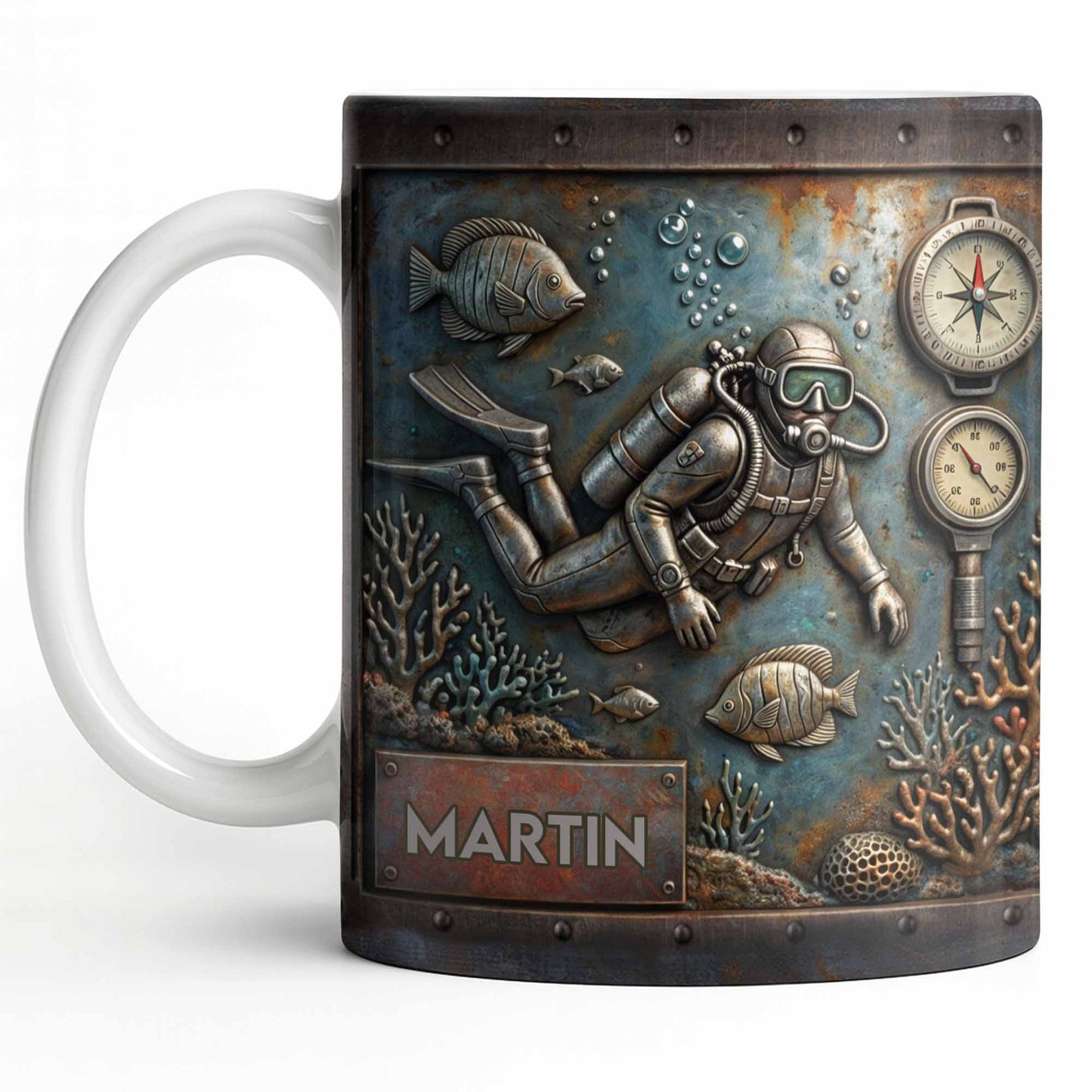 Explore The Ocean's Beauty With Steampunk Diver Art
