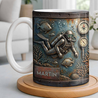 Explore The Ocean's Beauty With Steampunk Diver Art