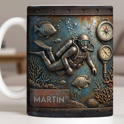 Explore The Ocean's Beauty With Steampunk Diver Art