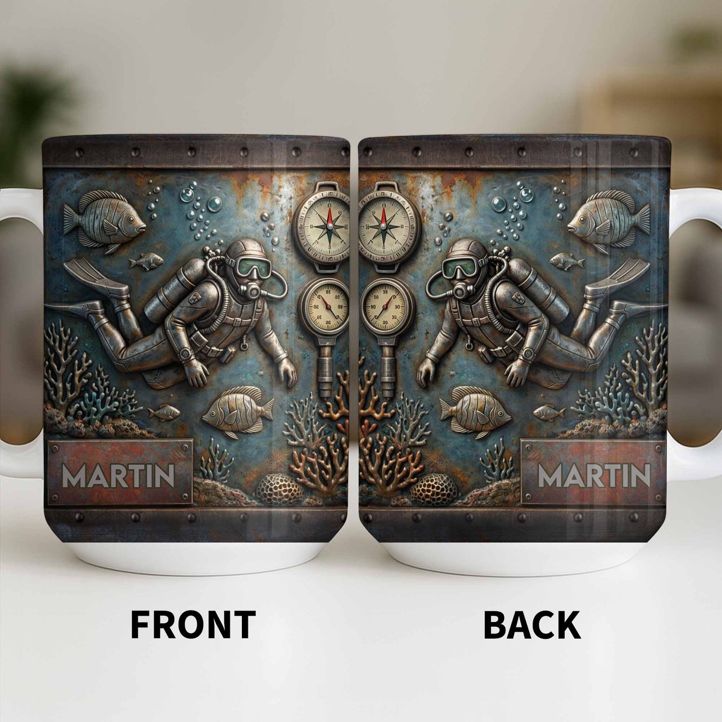 Explore The Ocean's Beauty With Steampunk Diver Art