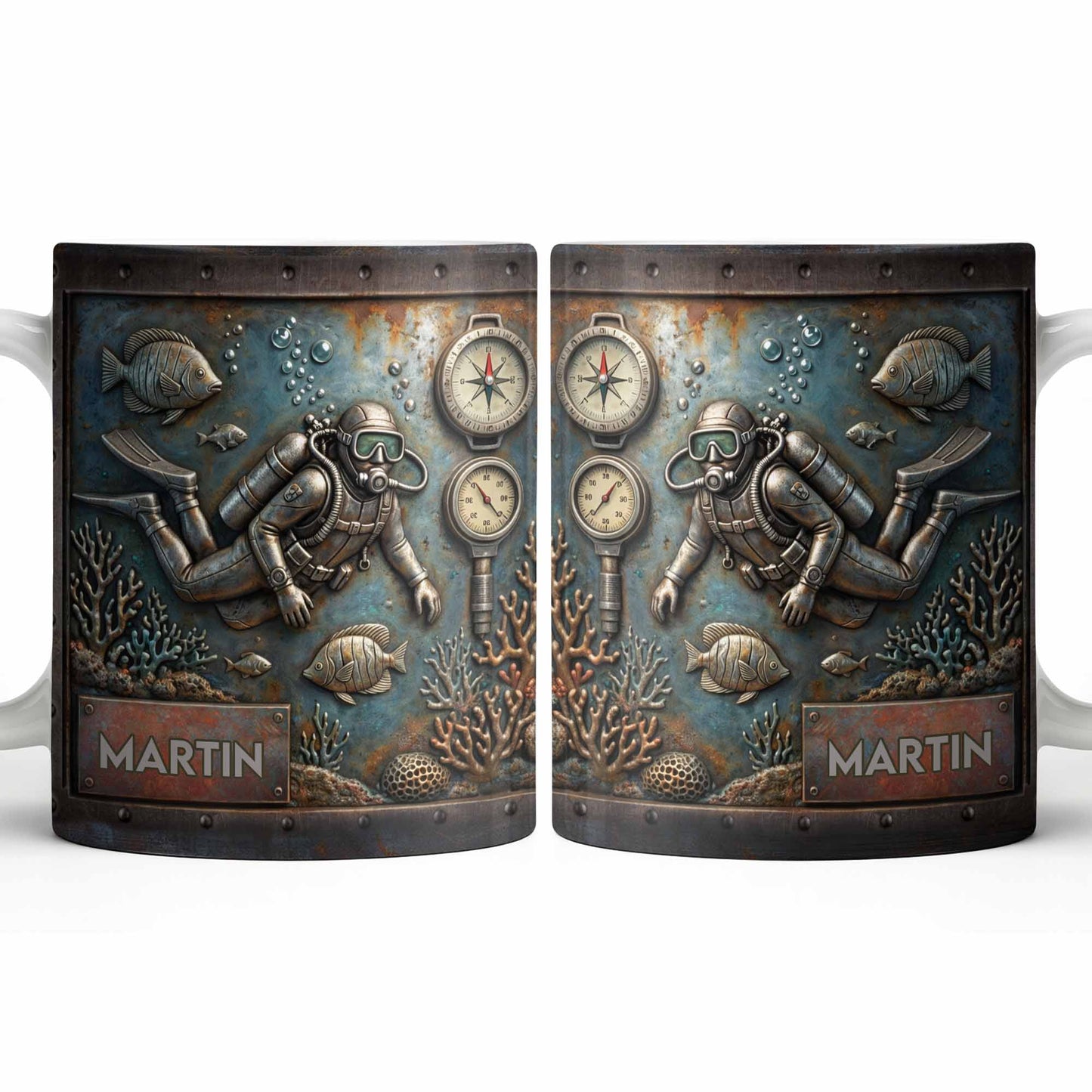 Explore The Ocean's Beauty With Steampunk Diver Art