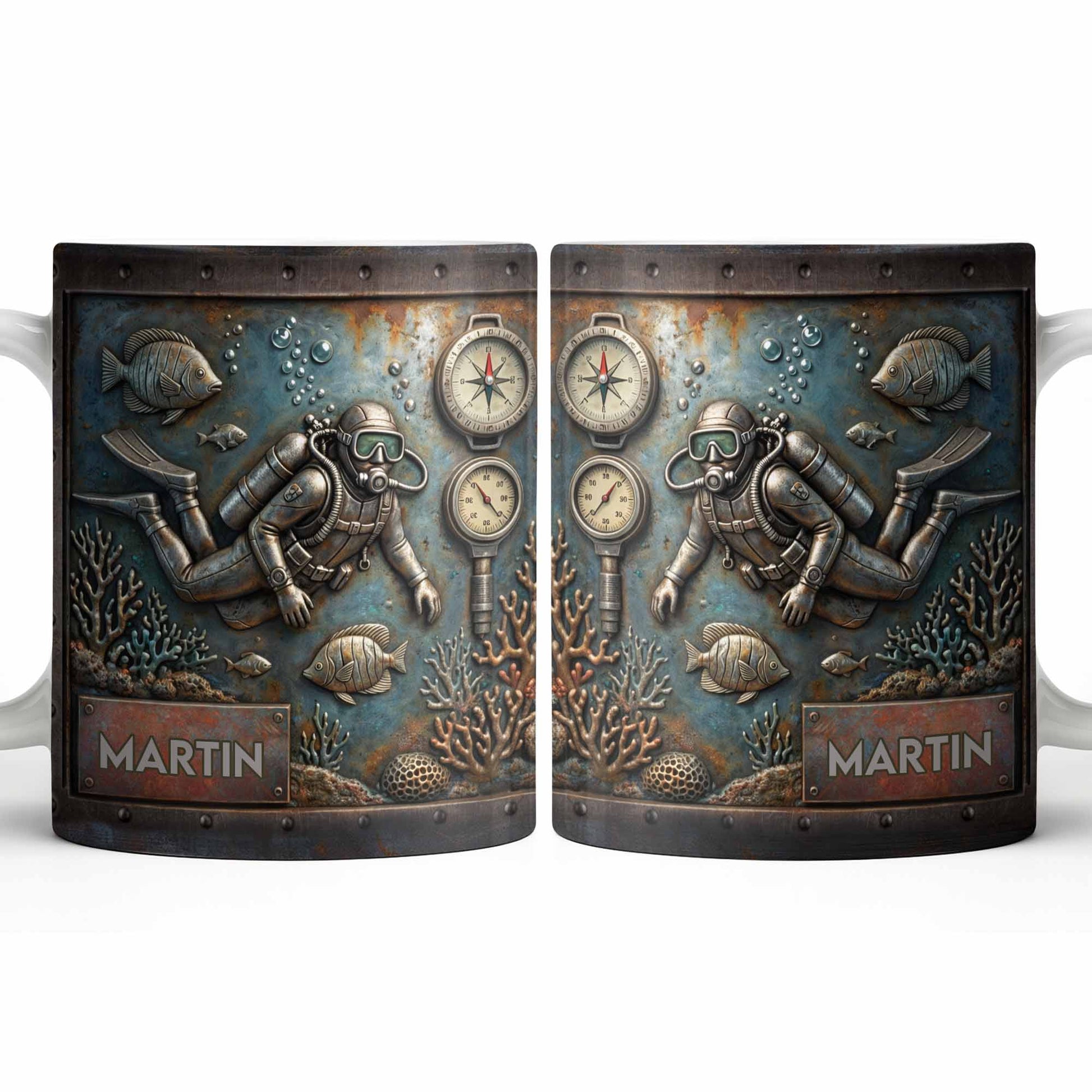 Explore The Ocean's Beauty With Steampunk Diver Art