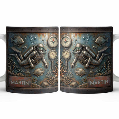 Explore The Ocean's Beauty With Steampunk Diver Art