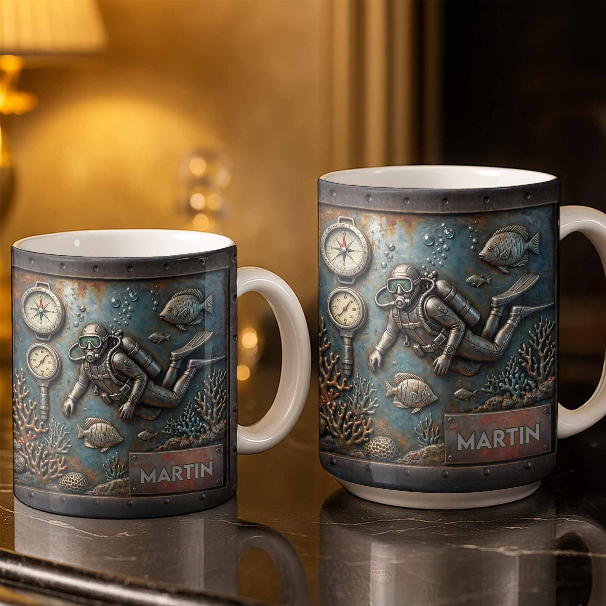 Explore The Ocean's Beauty With Steampunk Diver Art