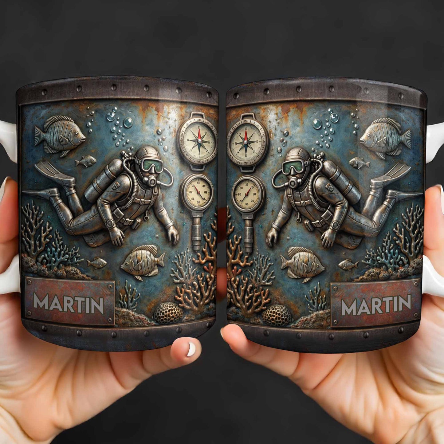 Explore The Ocean's Beauty With Steampunk Diver Art