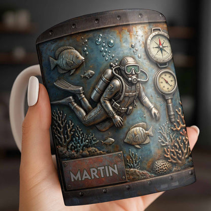 Explore The Ocean's Beauty With Steampunk Diver Art