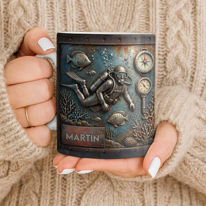 Explore The Ocean's Beauty With Steampunk Diver Art