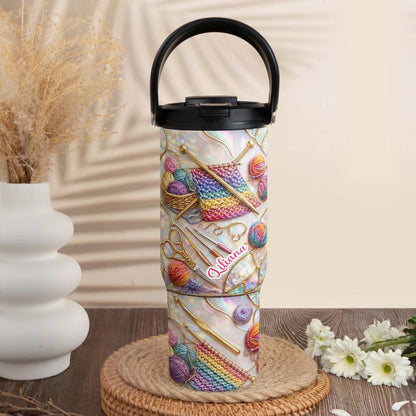 Crafty Creations For My Beloved, Colorful Yarn And Needles