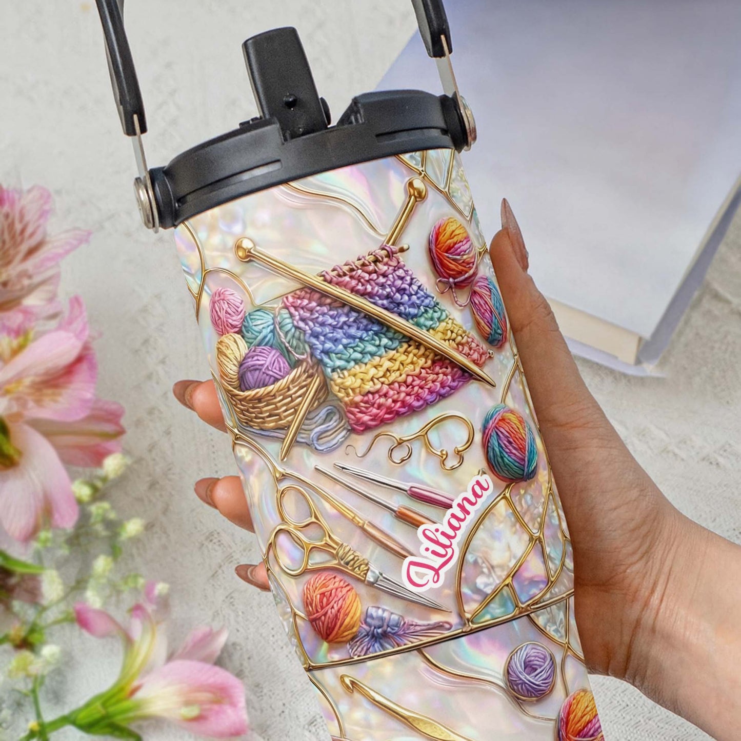 Crafty Creations For My Beloved, Colorful Yarn And Needles