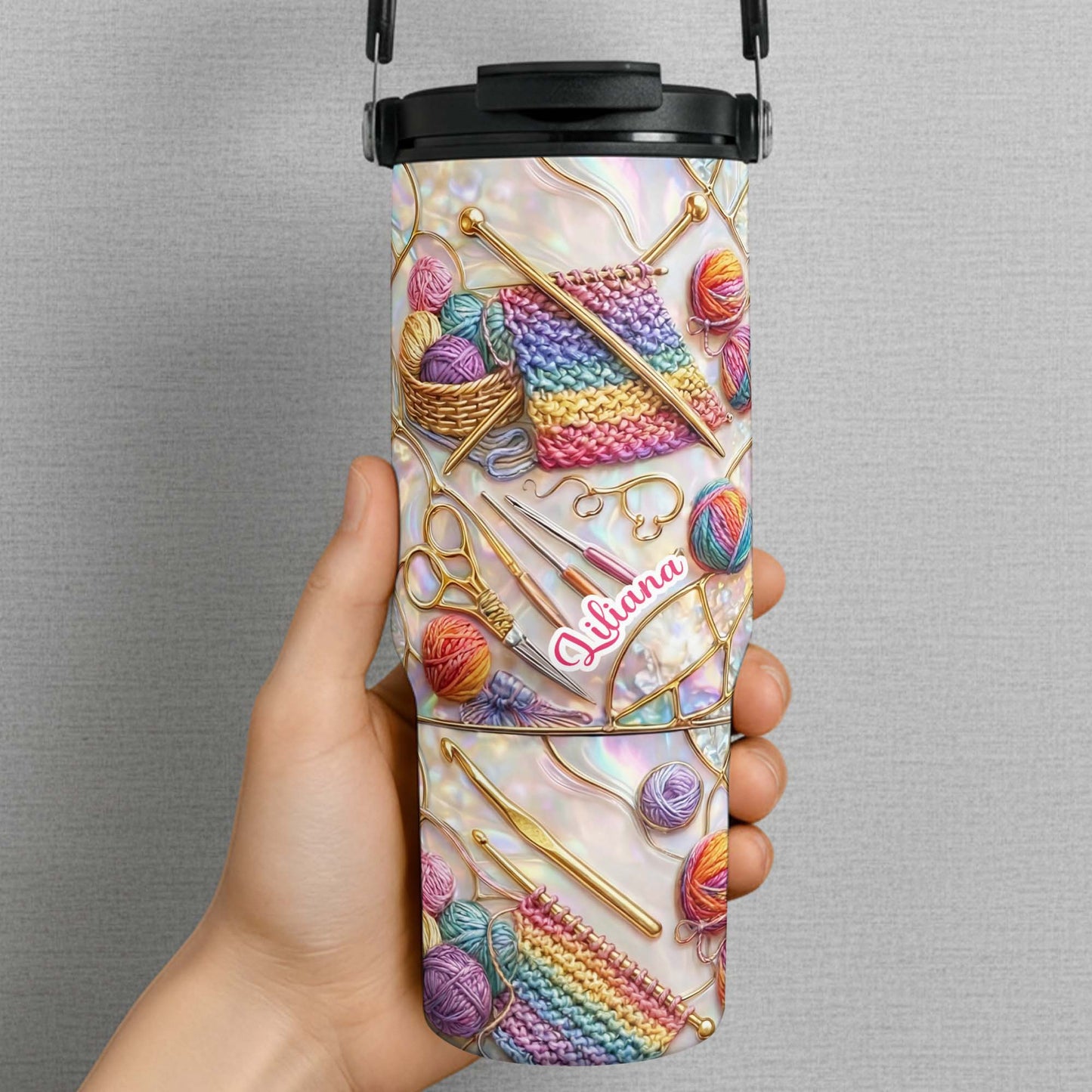 Crafty Creations For My Beloved, Colorful Yarn And Needles