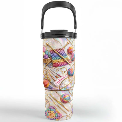 Crafty Creations For My Beloved, Colorful Yarn And Needles