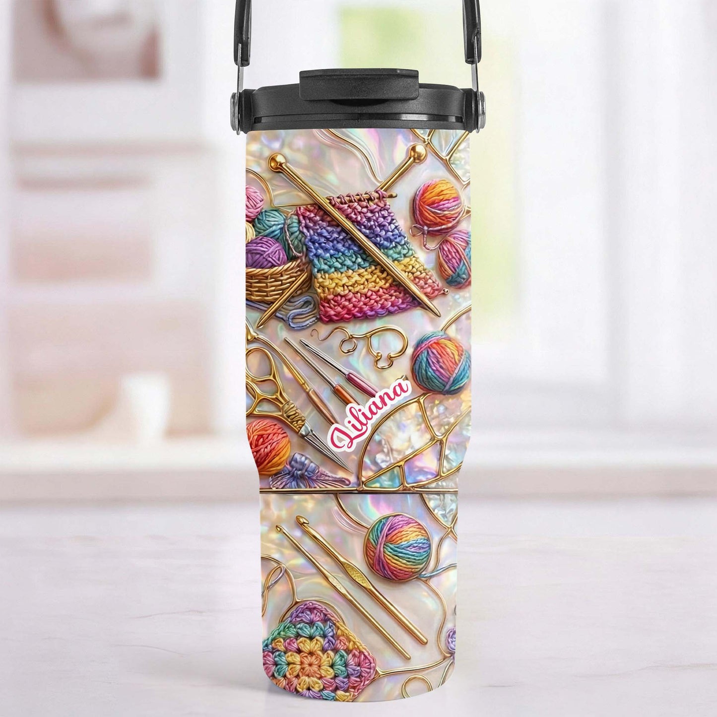 Crafty Creations For My Beloved, Colorful Yarn And Needles