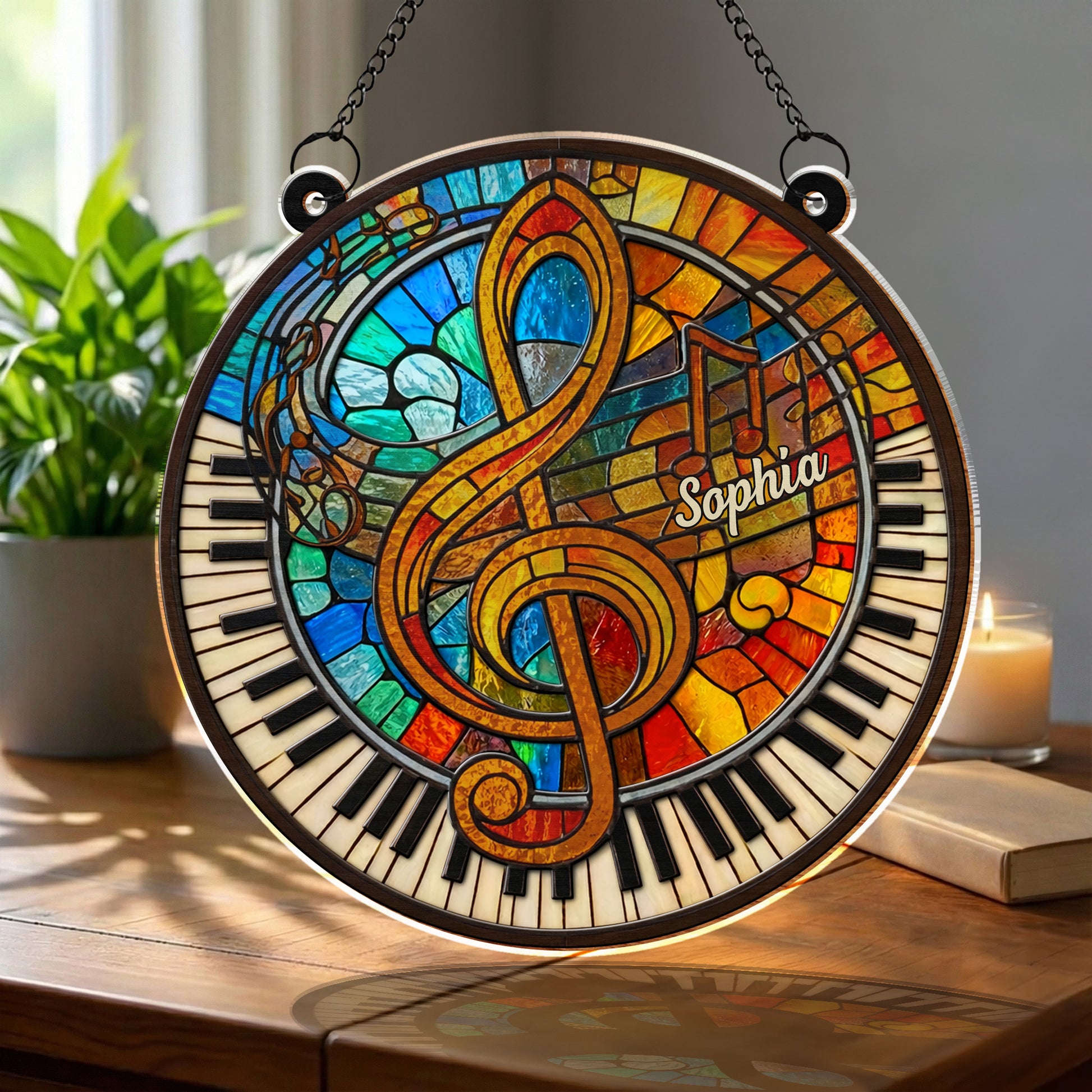Celebrate Your Love for Music with Vibrant Piano and Treble Clef