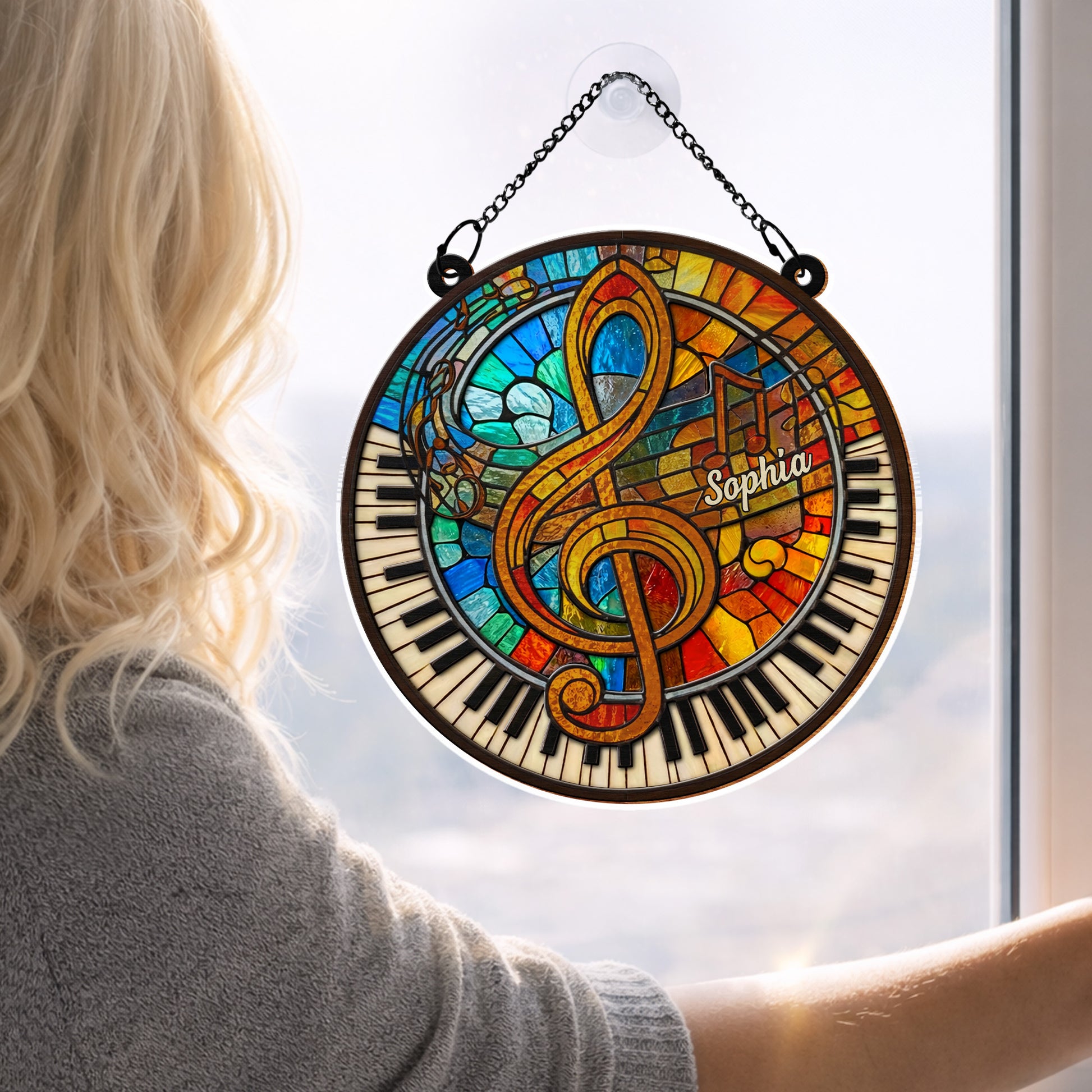 Celebrate Your Love for Music with Vibrant Piano and Treble Clef