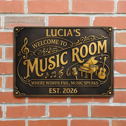 Welcome To Music Room Where Words Fail Music Speaks Piano Guitar