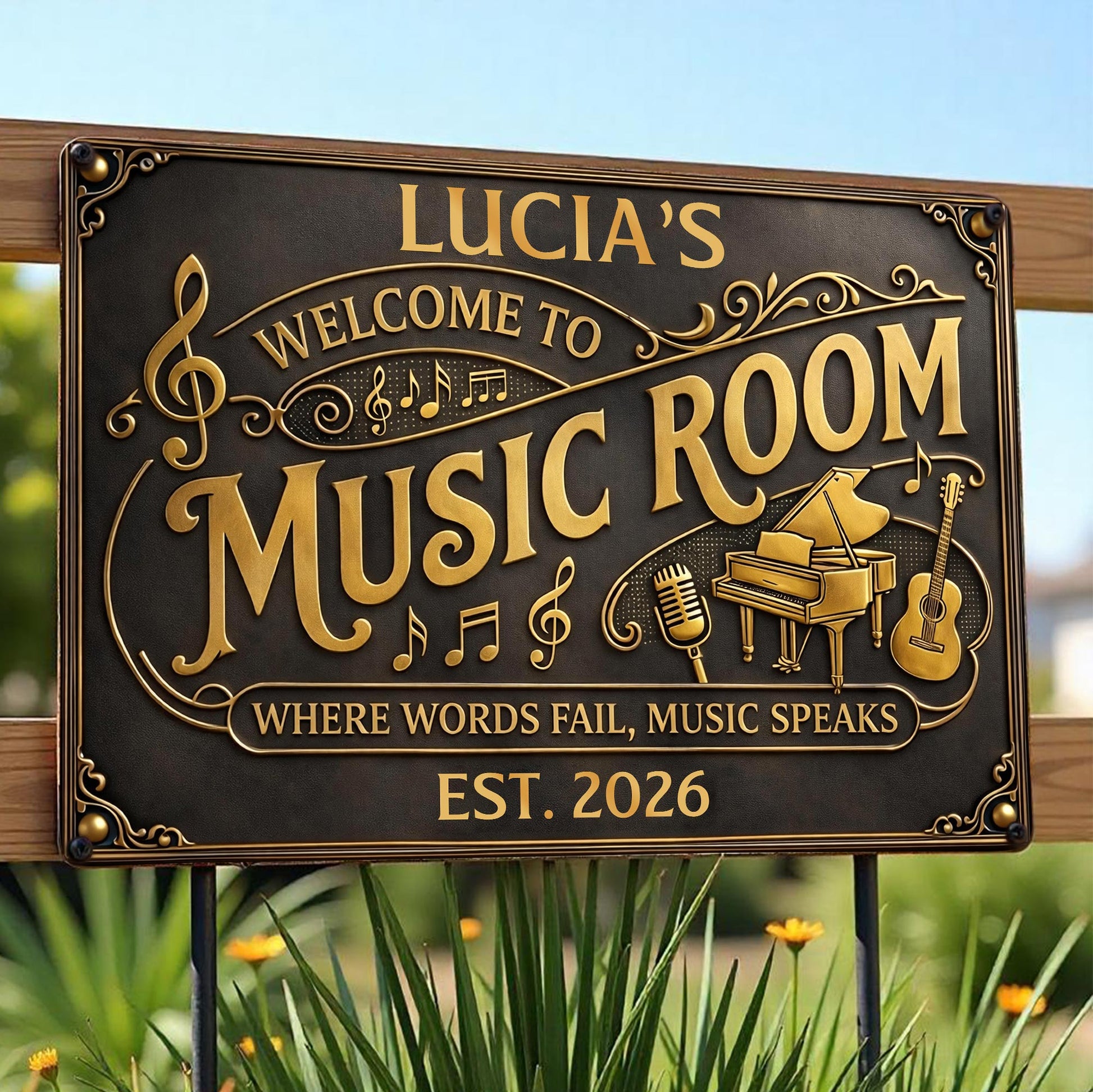 Welcome To Music Room Where Words Fail Music Speaks Piano Guitar