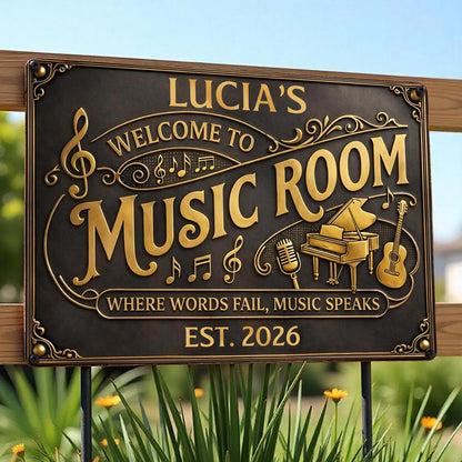 Welcome To Music Room Where Words Fail Music Speaks Piano Guitar