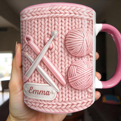 Celebrate Creativity With A Knitting Themed Mug