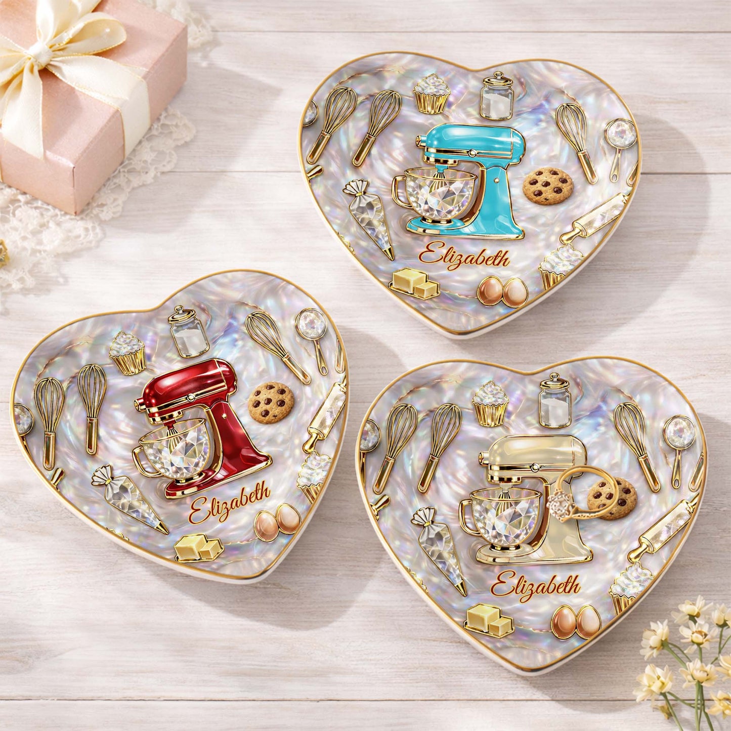 Baking With Love And Sparkle Stand Mixer And Cupcake