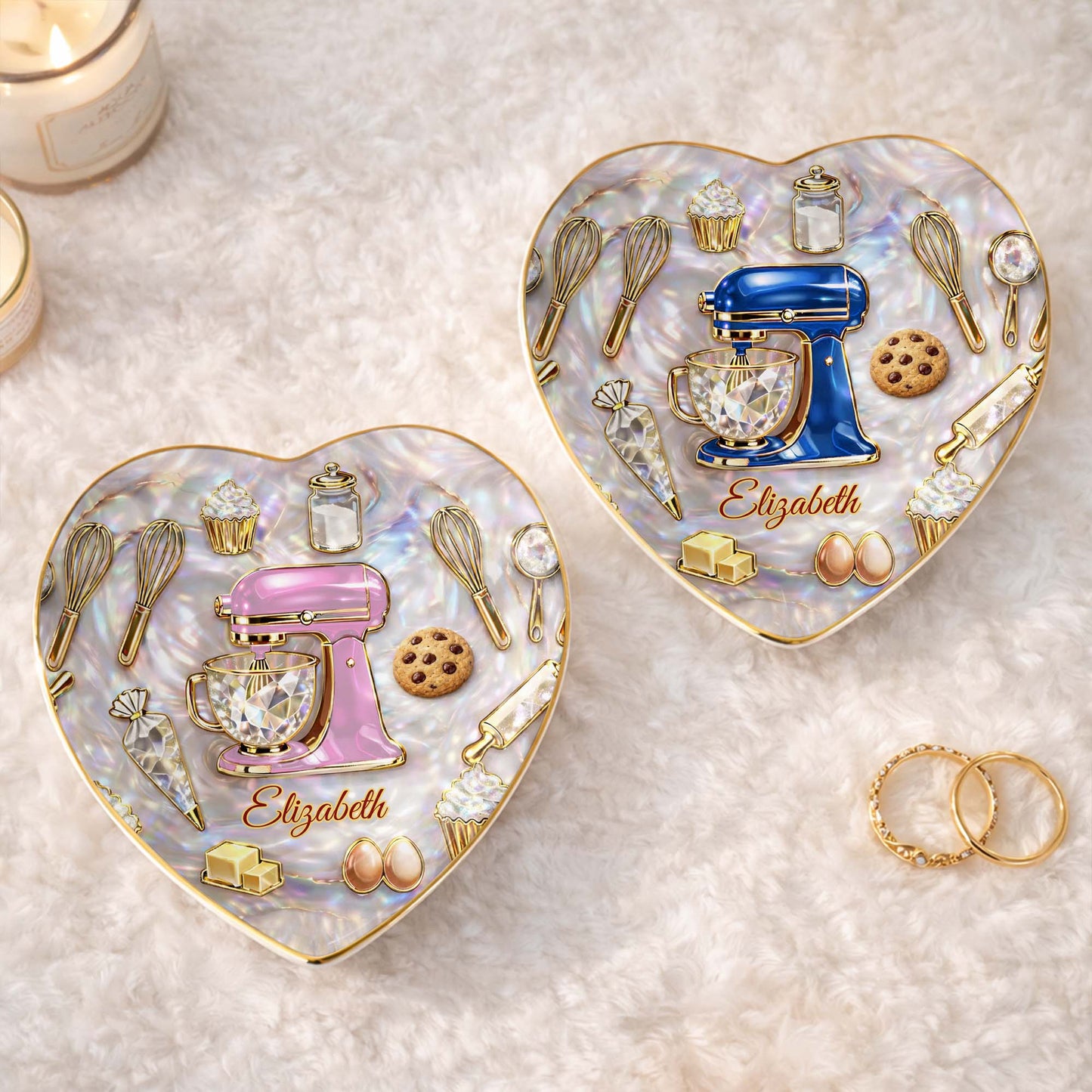 Baking With Love And Sparkle Stand Mixer And Cupcake