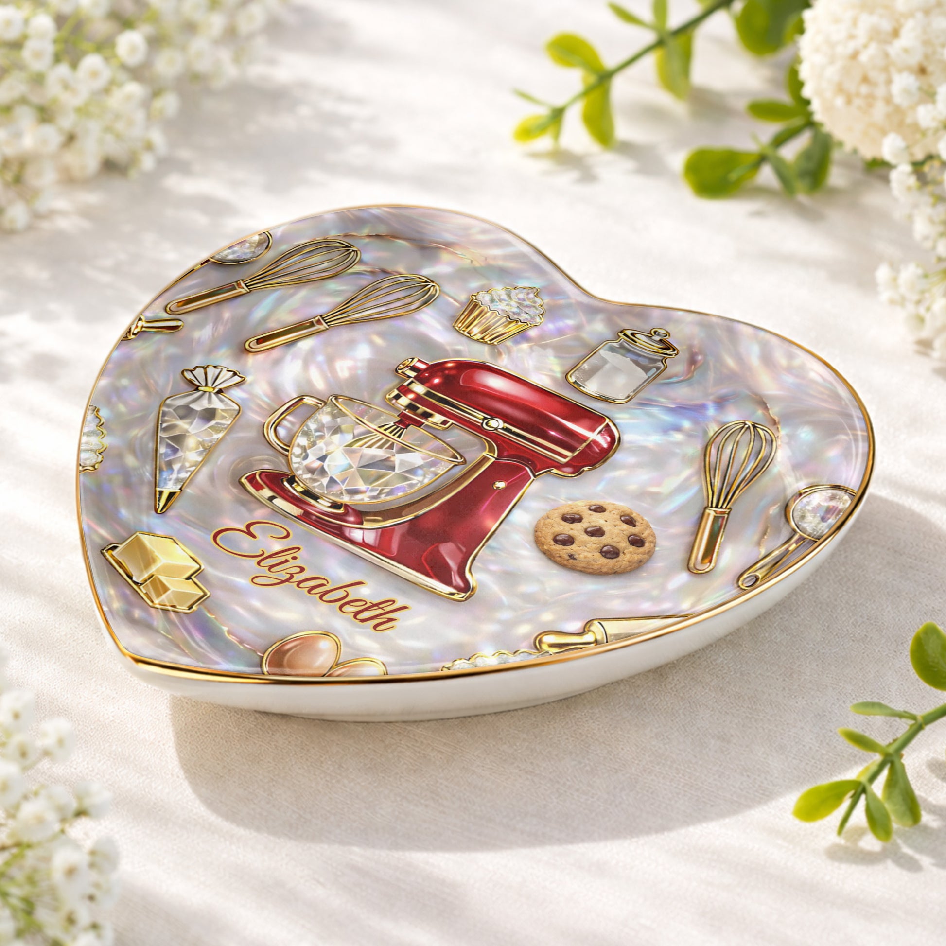 Baking With Love And Sparkle Stand Mixer And Cupcake