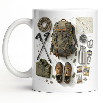 Customize Essential Outdoor Adventure Gear Backpack, Boots, Map