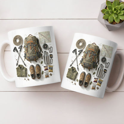 Customize Essential Outdoor Adventure Gear Backpack, Boots, Map