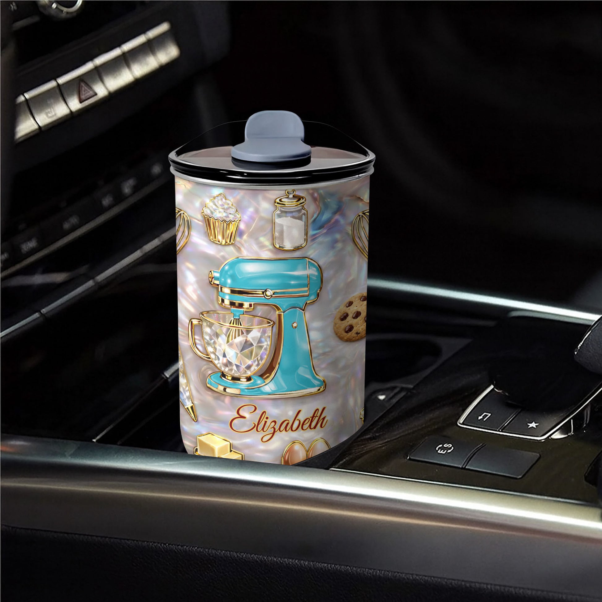 Baking Is A Work Of Heart Stand Mixer And Cupcake