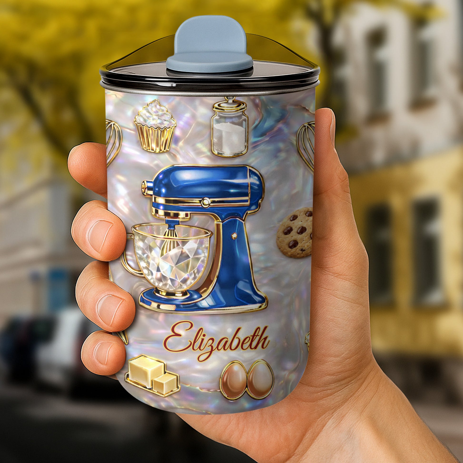 Baking Is A Work Of Heart Stand Mixer And Cupcake