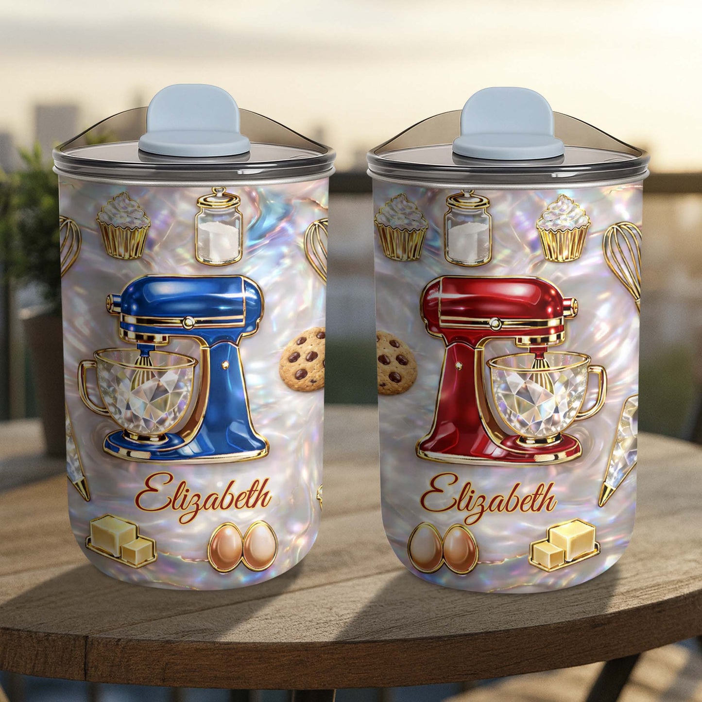 Baking Is A Work Of Heart Stand Mixer And Cupcake