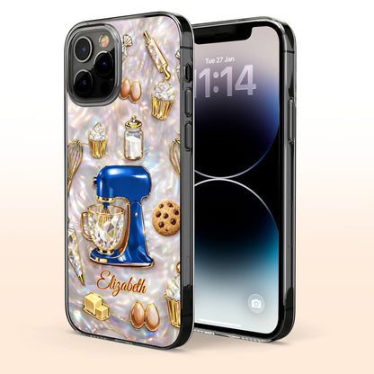 Bake The World A Better Place, Mixer And Cupcake Design - Personalized Clear Phone Case - HOB048_PHC