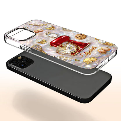 Bake The World A Better Place, Mixer And Cupcake Design - Personalized Clear Phone Case - HOB048_PHC