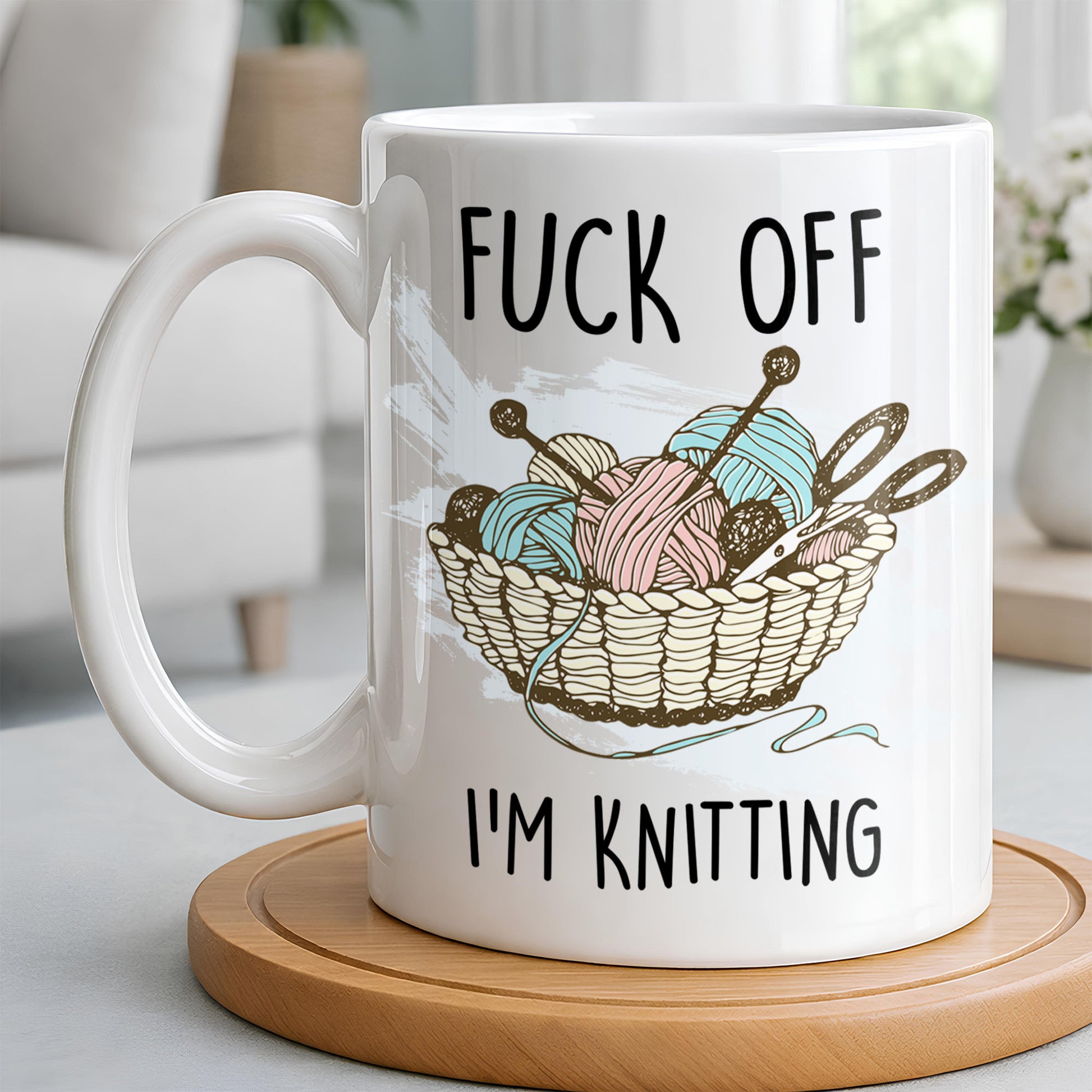 Eff Off, I'm Knitting, Fun Illustrated Design