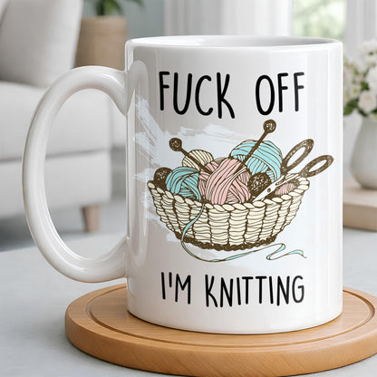 Eff Off, I'm Knitting, Fun Illustrated Design