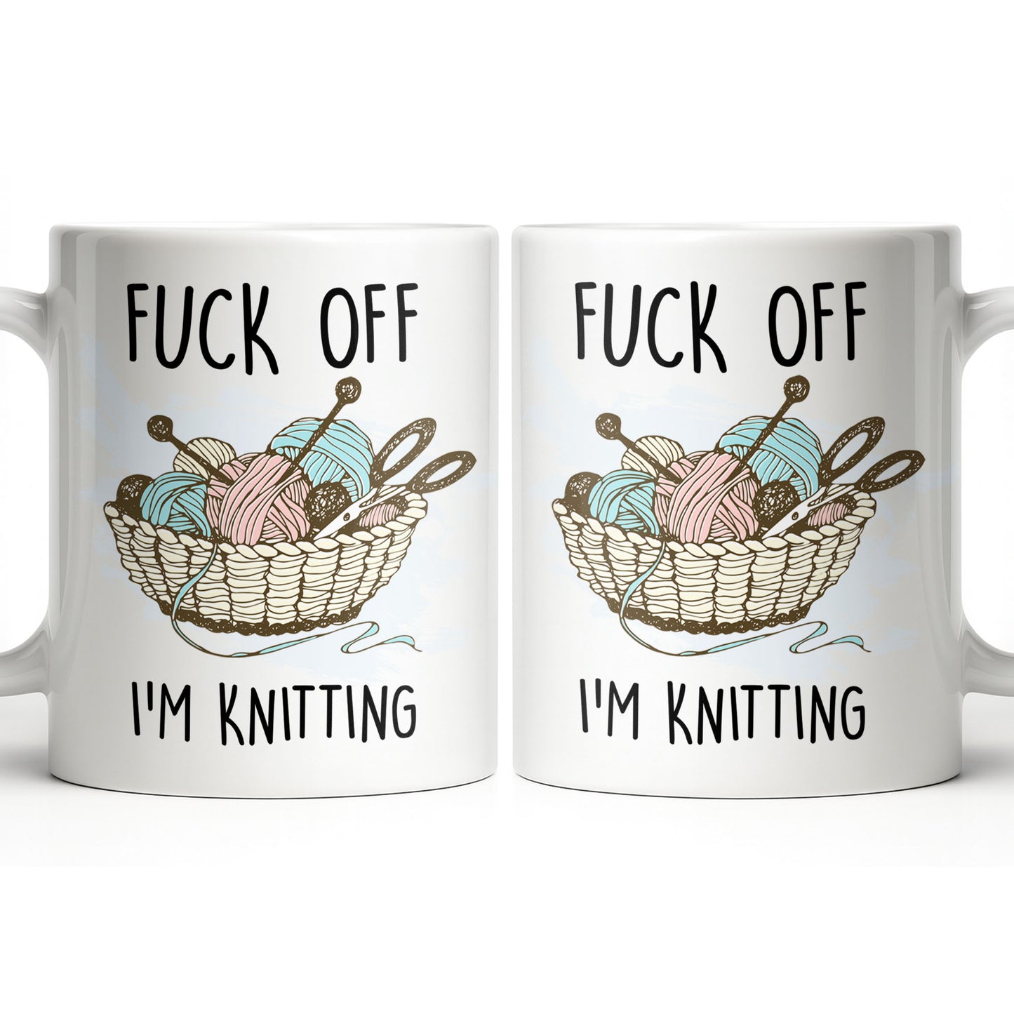 Eff Off, I'm Knitting, Fun Illustrated Design