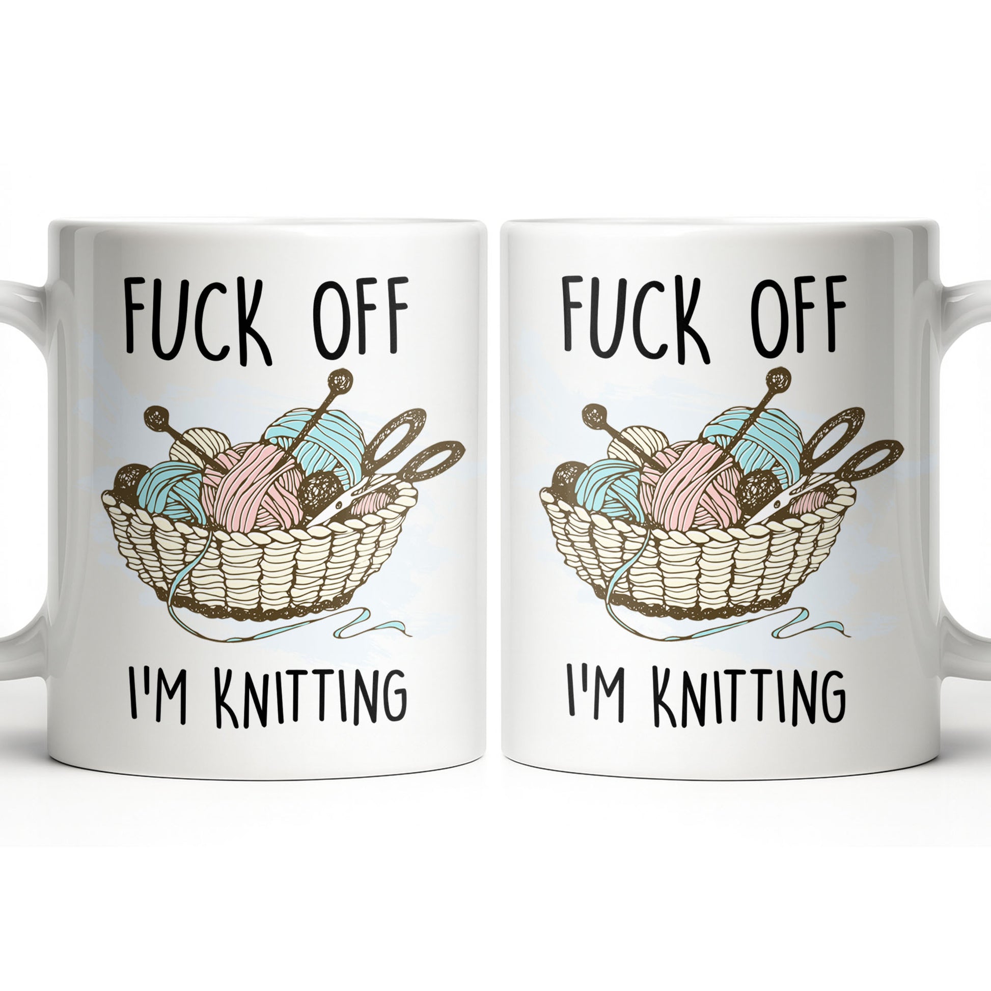 Eff Off, I'm Knitting, Fun Illustrated Design