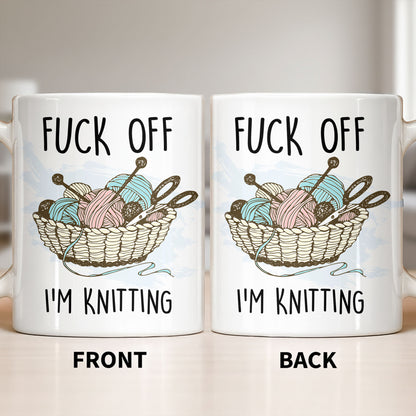 Eff Off, I'm Knitting, Fun Illustrated Design