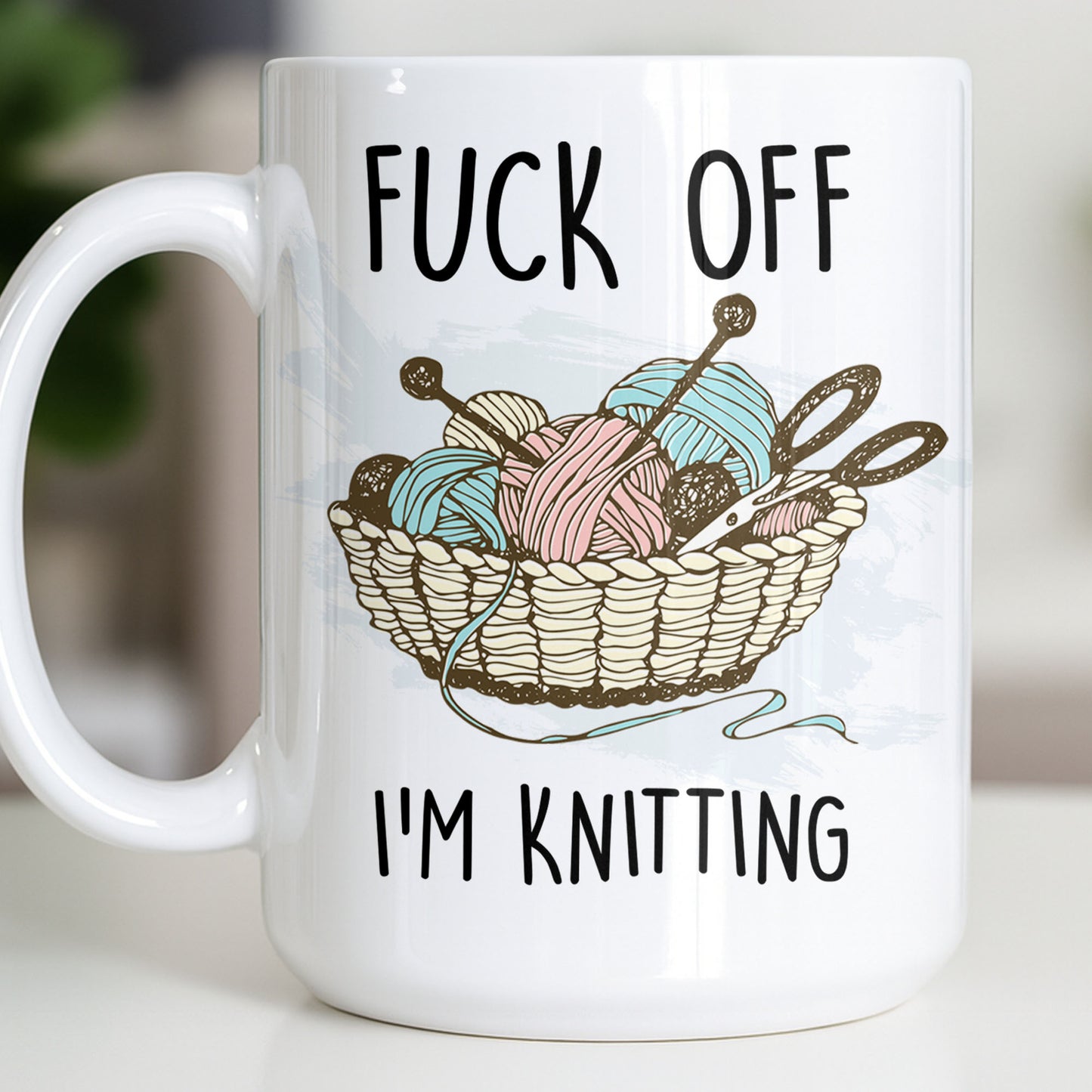 Eff Off, I'm Knitting, Fun Illustrated Design