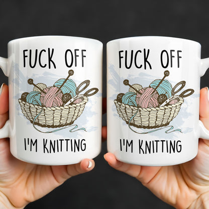 Eff Off, I'm Knitting, Fun Illustrated Design