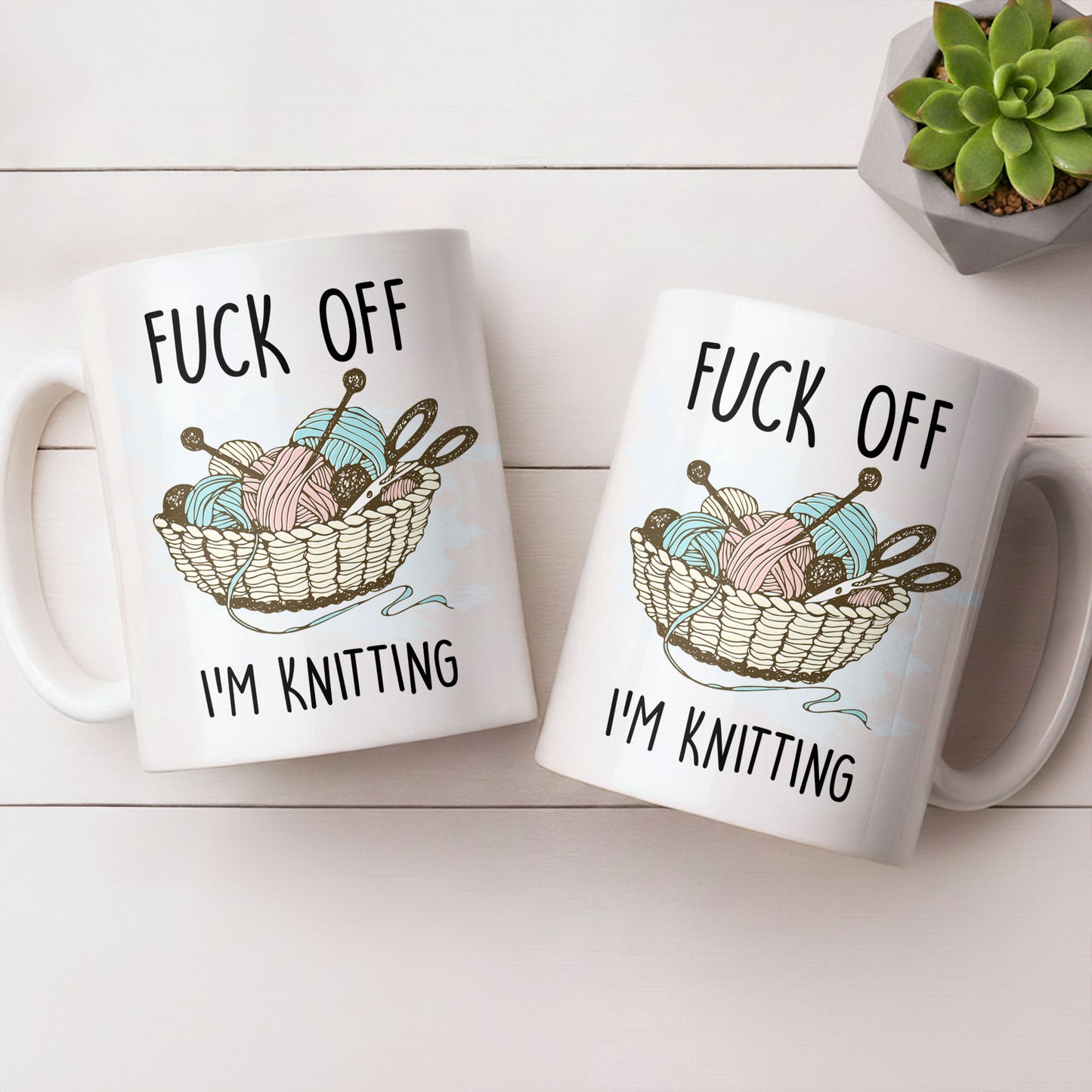 Eff Off, I'm Knitting, Fun Illustrated Design