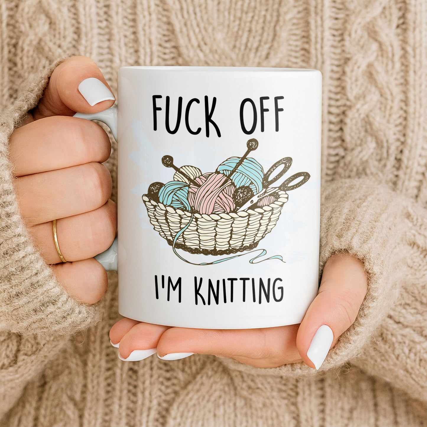 Eff Off, I'm Knitting, Fun Illustrated Design