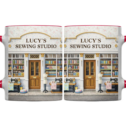 Lucy's Sewing Studio Custom Accent Mug