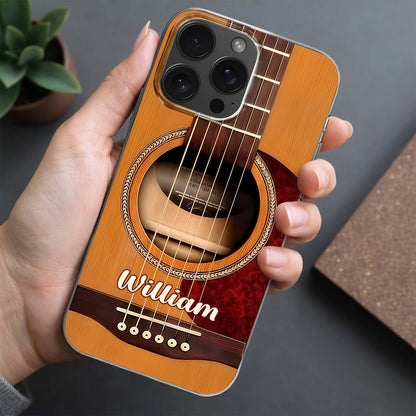 Strumming Through Life Personalized Acoustic Guitar Strings Design