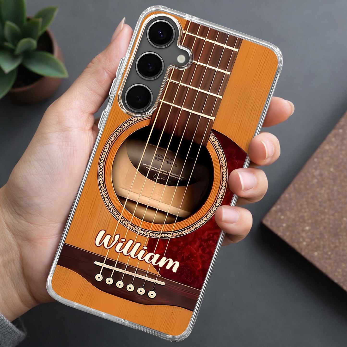 Strumming Through Life Personalized Acoustic Guitar Strings Design