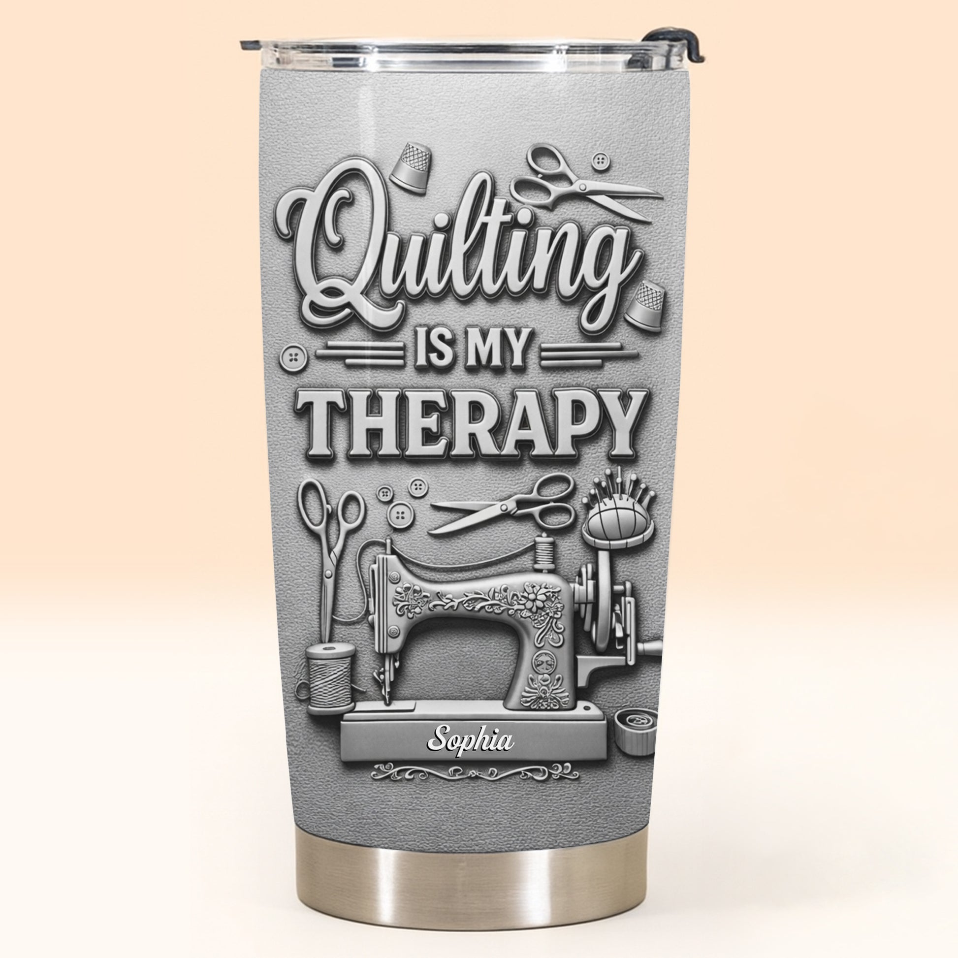 Quilting Is My Therapy Sewing Machine And Crafting Tools